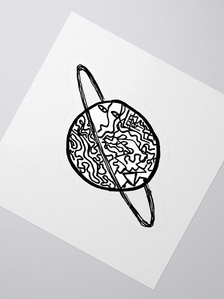saturn faces sticker product image (5)
