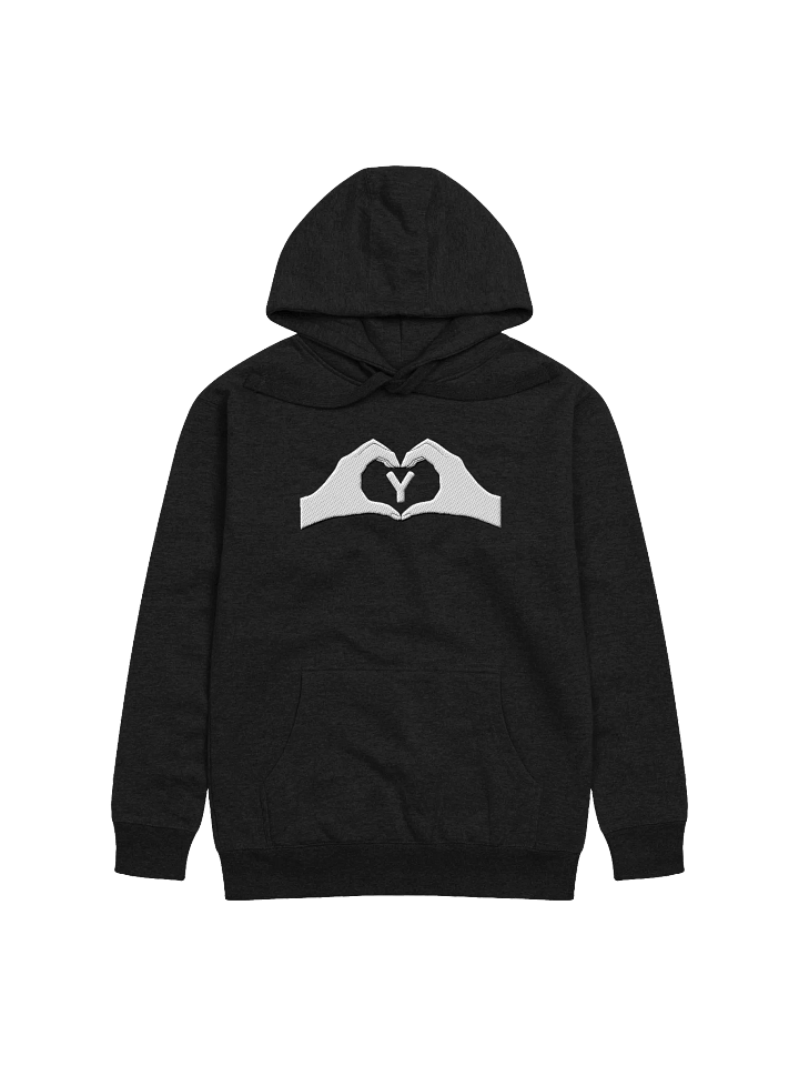Heartfelt Love "Y" Embroidered Unisex Premium Hoodie product image (4)