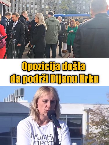 🔴🔵⚪️ Uživo - Opozicija došla da podrži Dijanu Hrku. Poručila im da ne idu na Sednicu.

LINK ZA SNIMAK NA STORIJU I U KOMENTAR...