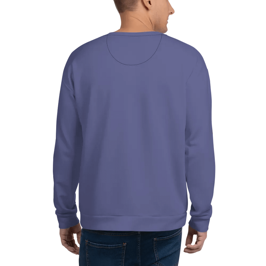 Plain Dark Purple Soft Summer Unisex Recycled Polyester Heavyweight Premium Sweatshirt by Treasure Pie product image (7)