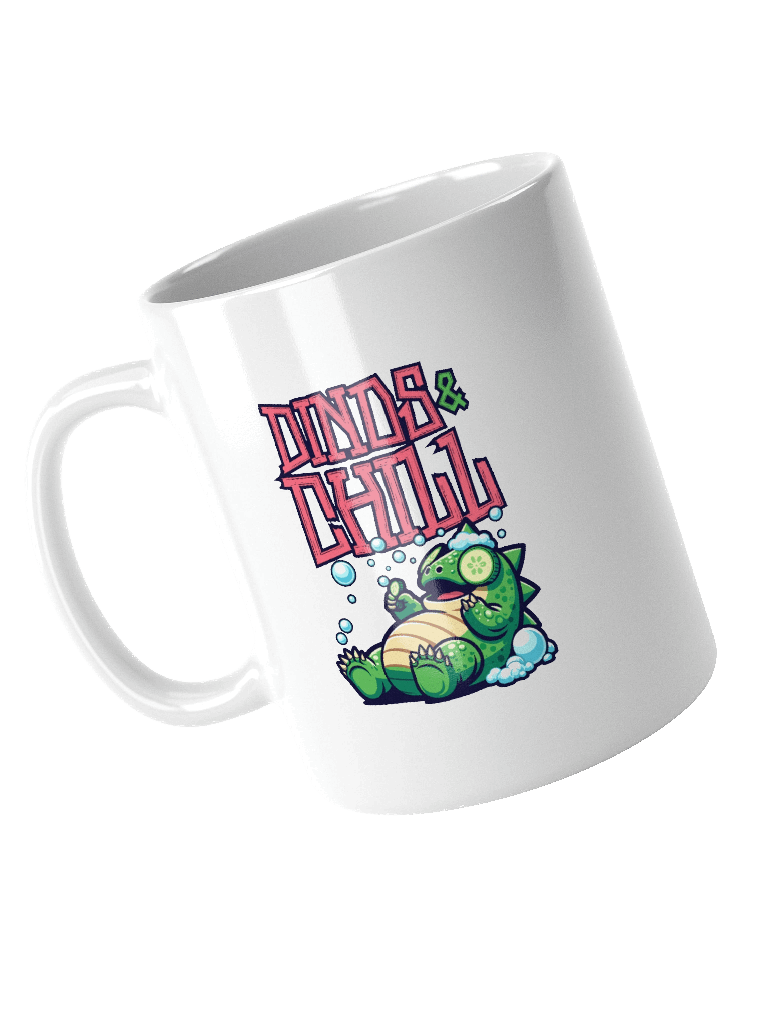 Dinos & Chill White Coffee Mug product image (4)