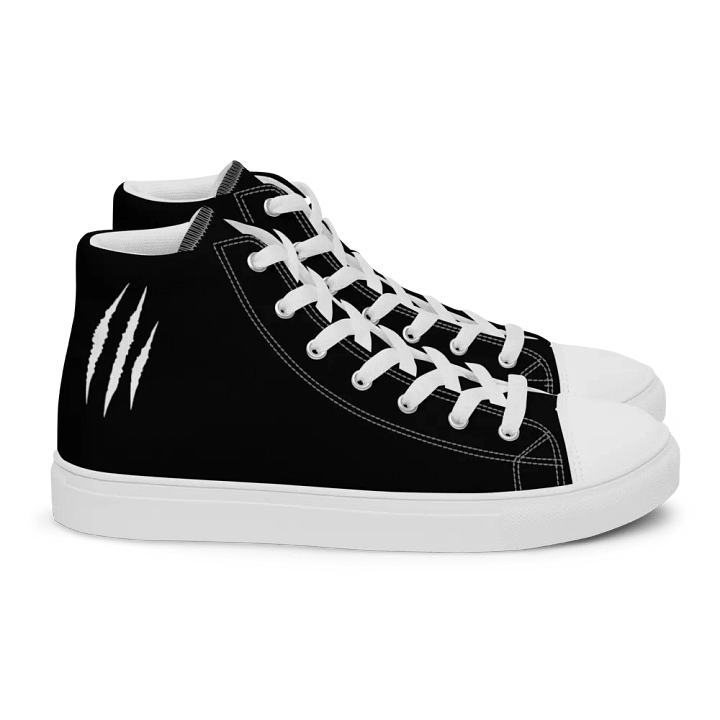 "DJ Benji Beatz Scratch Logo" Men's High Top Canvas Shoes product image (2)