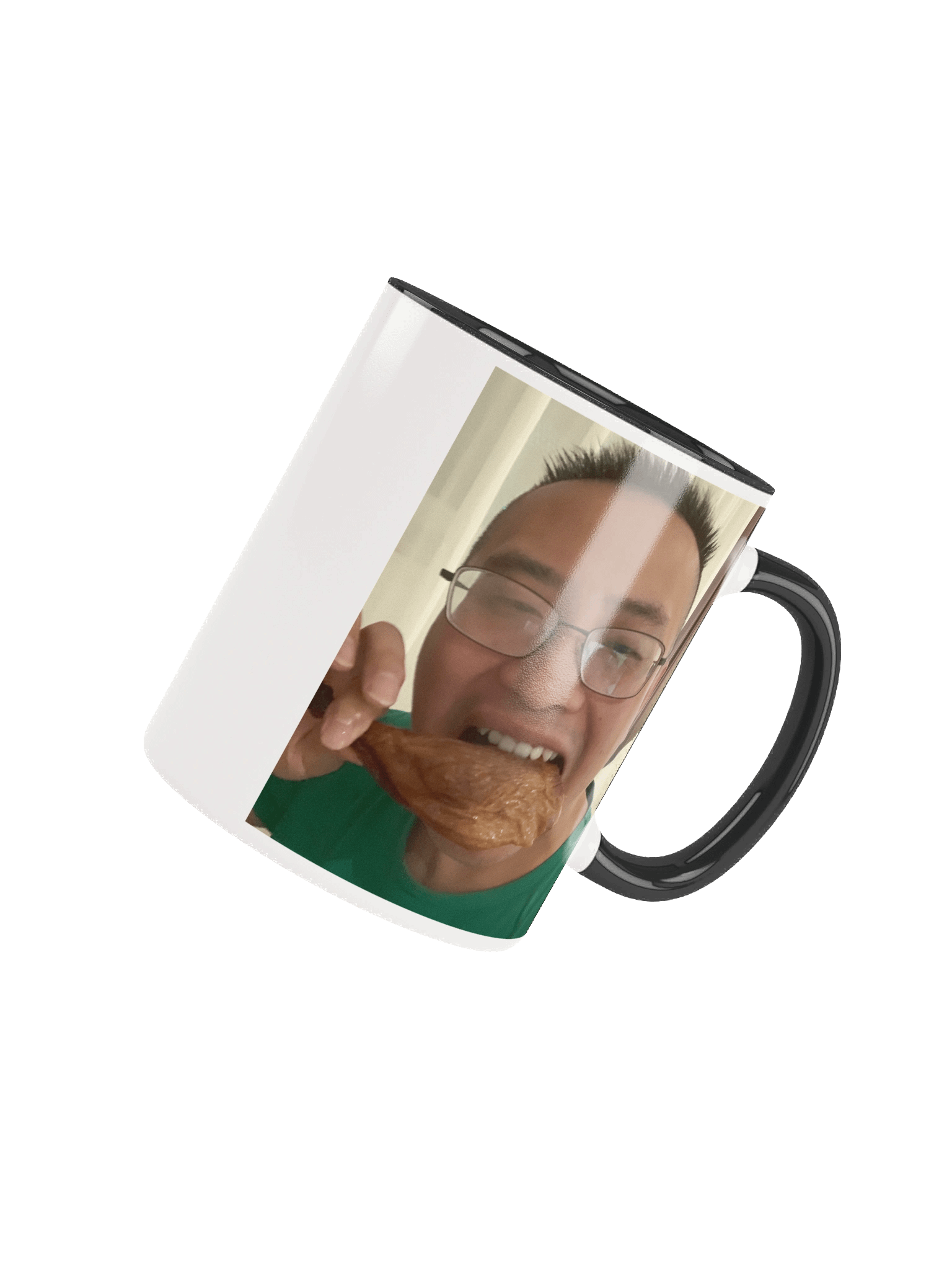 Ceramic Mug with Color Inside: eat duck product image (55)