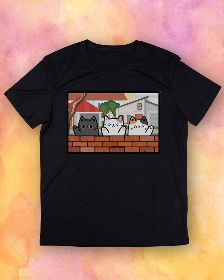 Cats on Brick Wall T-Shirt product image (1)