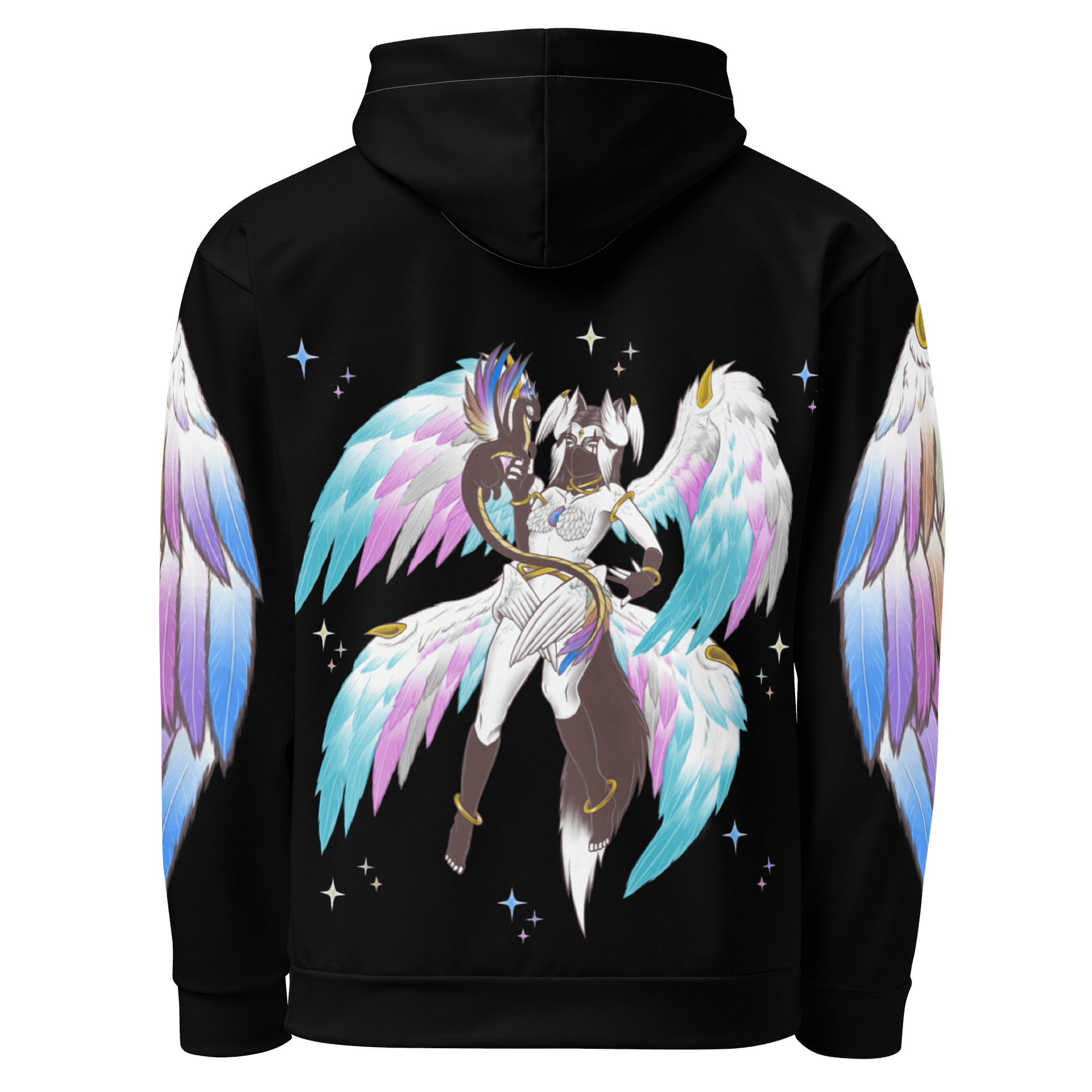 Transgender Pride Angel Hoodie - Positions A product image (3)