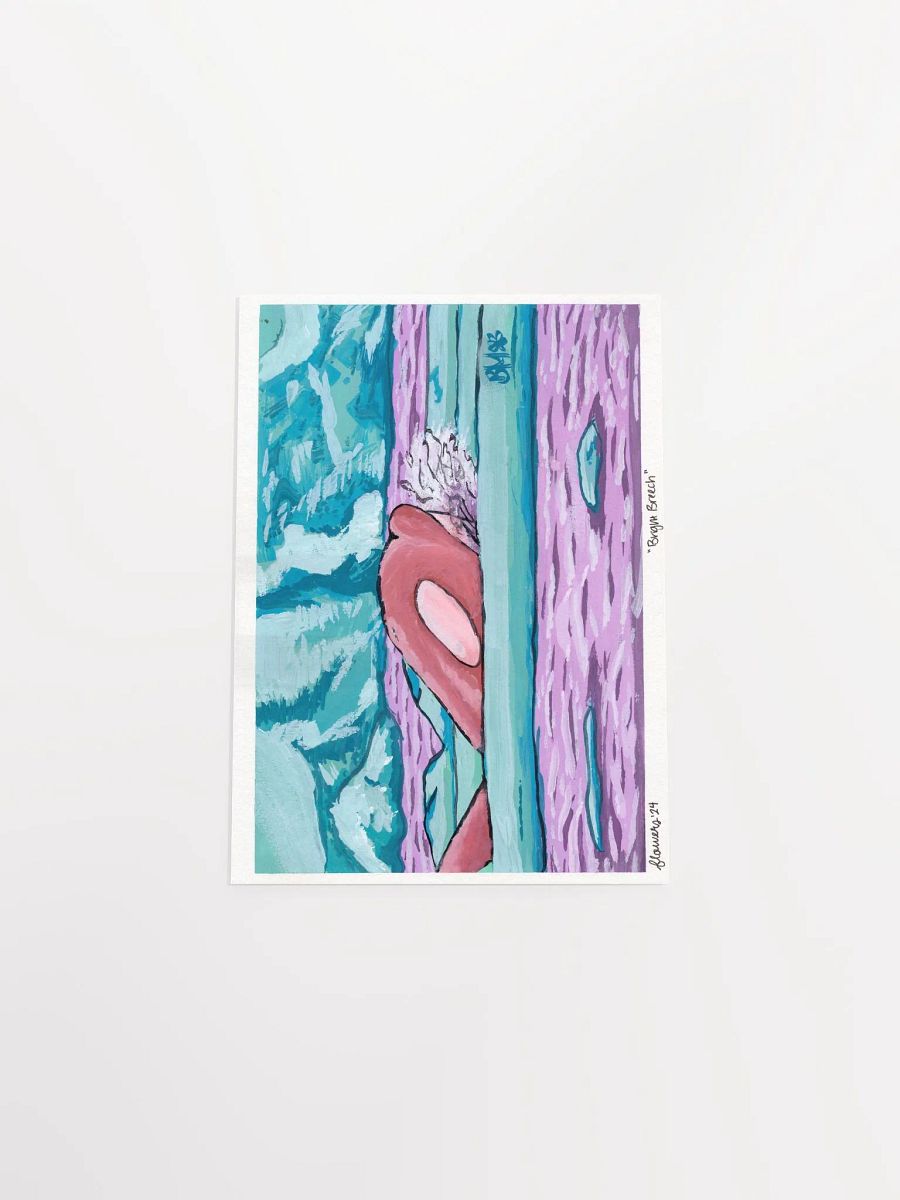 vaporwave arctic orca - gouache - print product image (5)