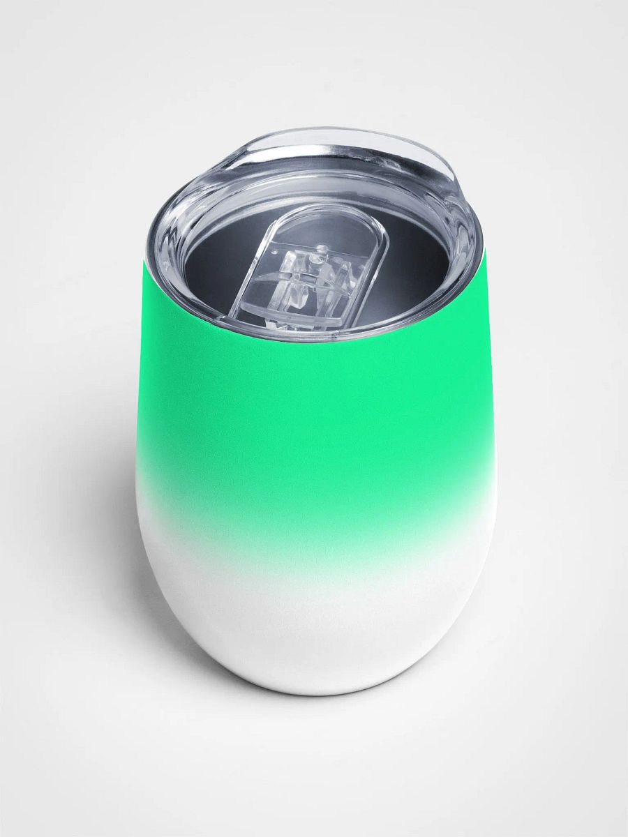 Wine tumbler - Bright green gradient product image (4)