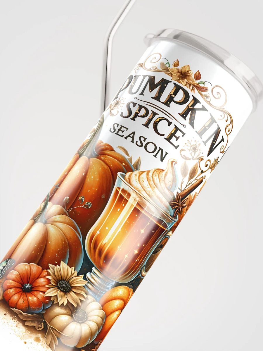 Pumpkin Spice Autumn Bliss, Fall Stainless Steel Tumbler product image (5)