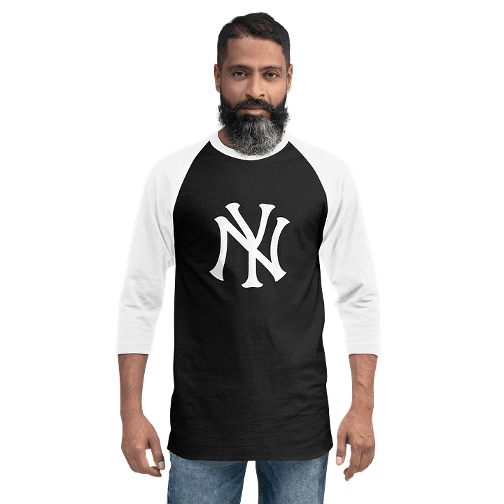 NY Monogram Raglan Sleeve Tee – Classic Unisex Fit product image (2)