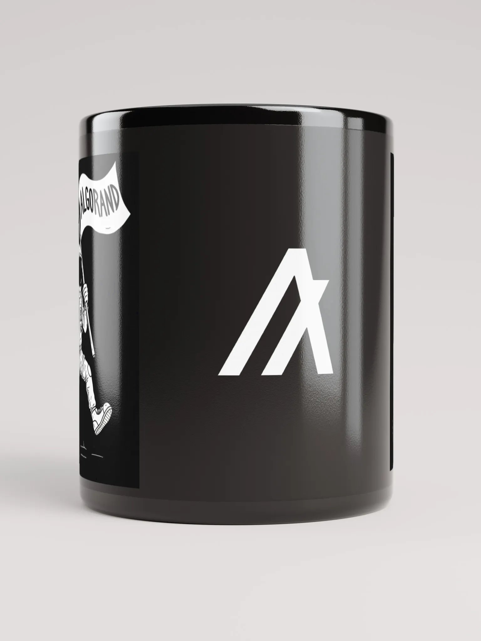 Algorand Moon Man Black Ceramic Coffee Cup product image (5)