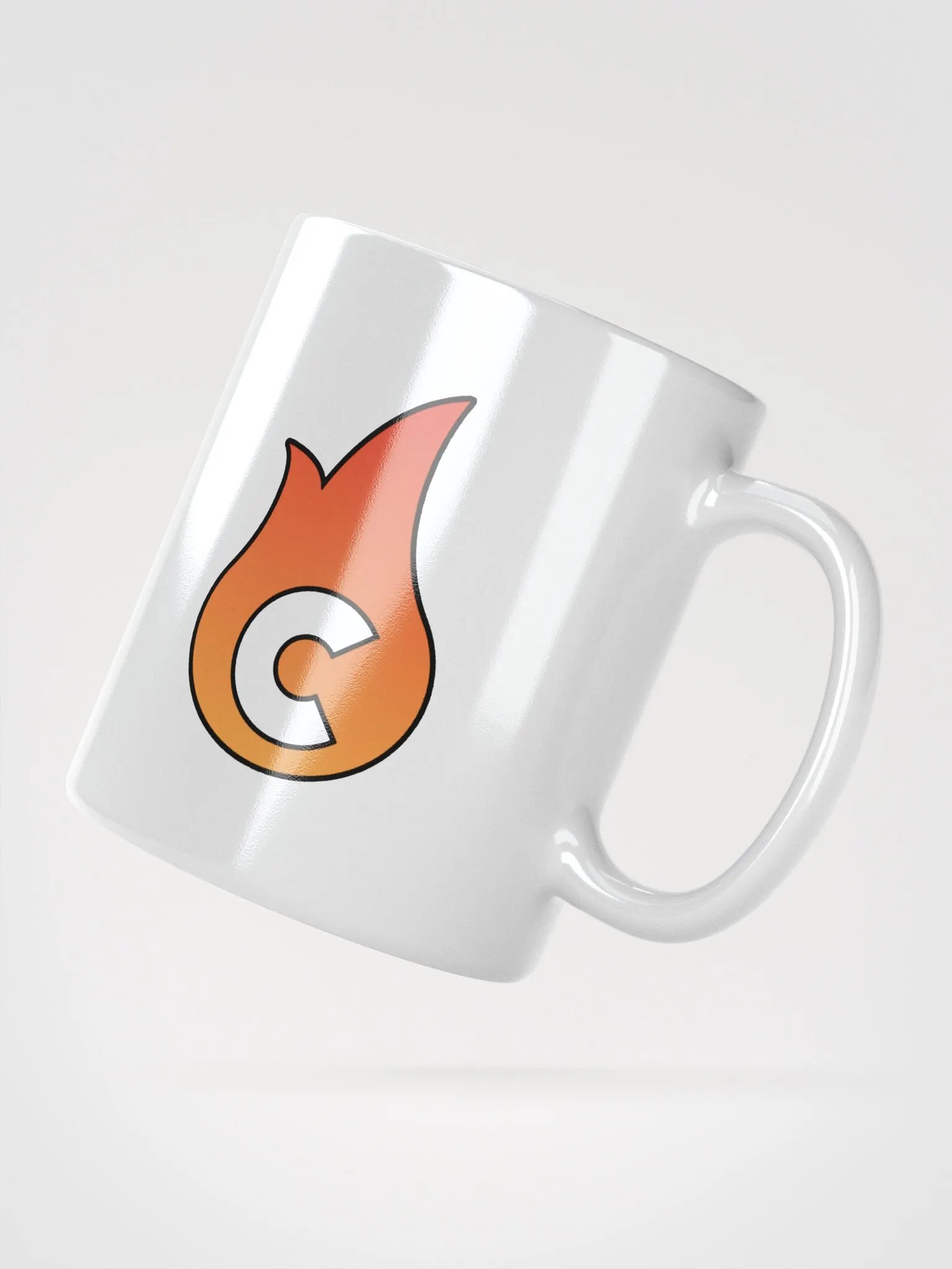 Logo V1 White Glossy Mug product image (3)