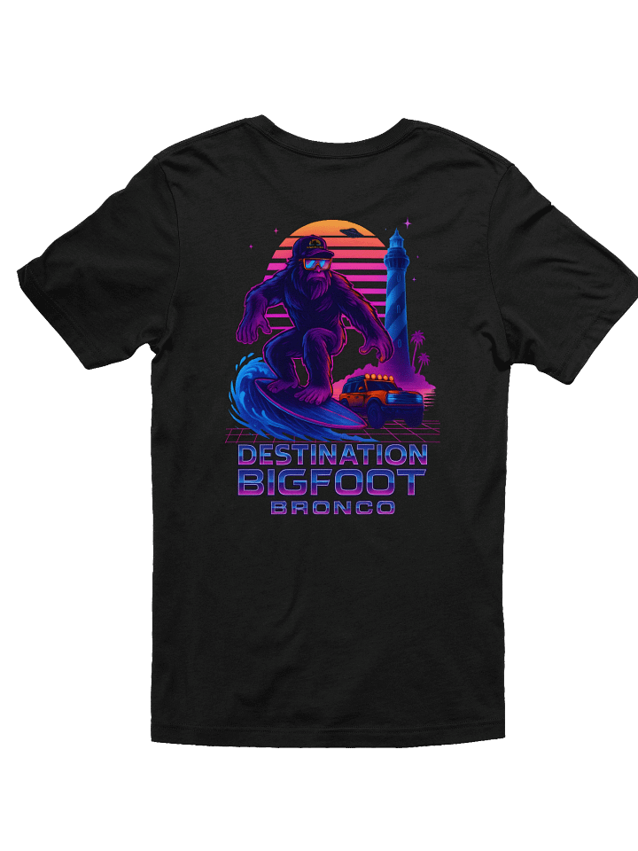 Destination Bigfoot Bronco Synthwave T-Shirt (Multiple Colors Available) product image (2)
