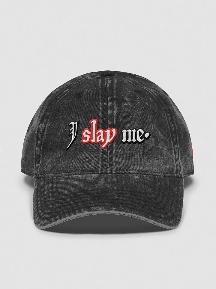 I SLAY ME vintage wash dad hat product image (2)
