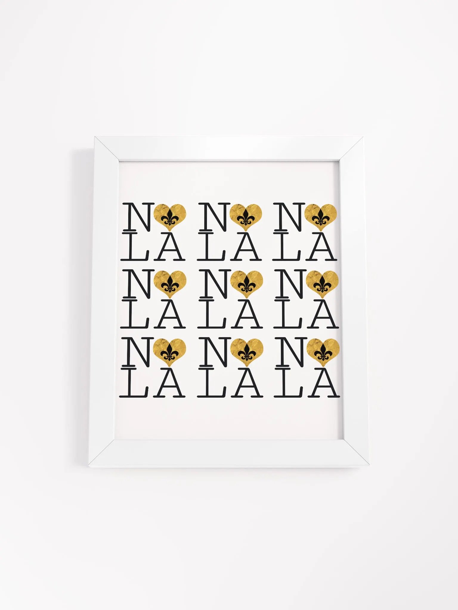I LOVE NOLA **LEGACY POSTER** (GOLD WRAP HEART) product image (1)