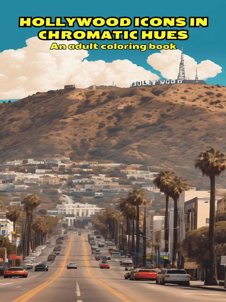 Hollywood Icons in Chromatic Hues: An Adult Coloring Book product image (1)