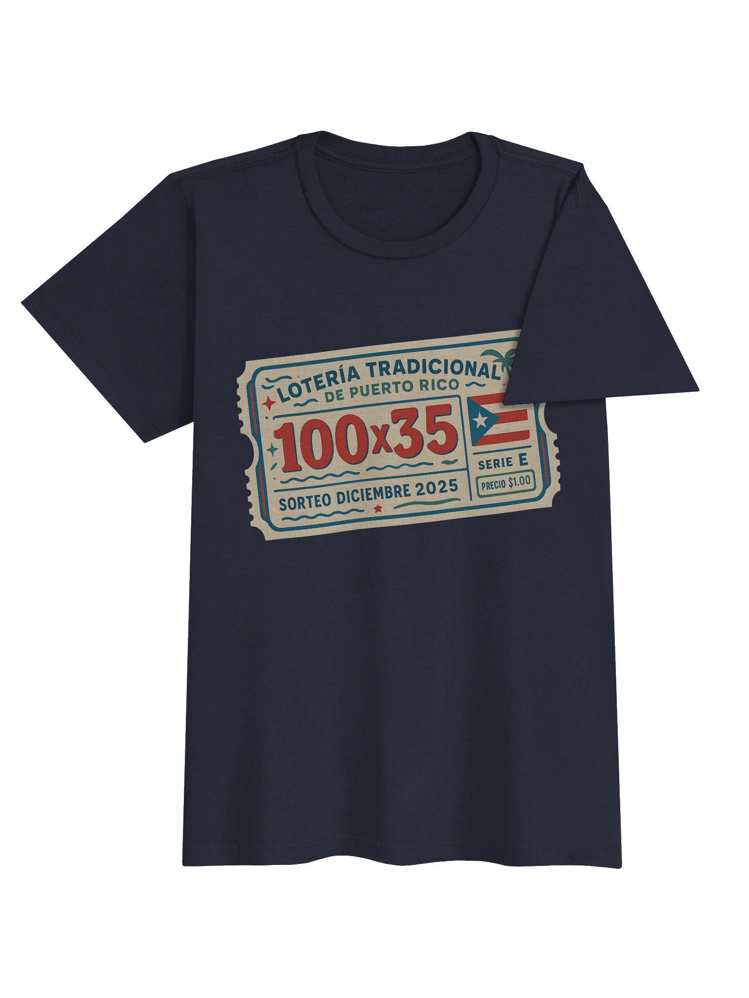 100x35 Boleto de Lotería T-Shirt Mujer product image (6)
