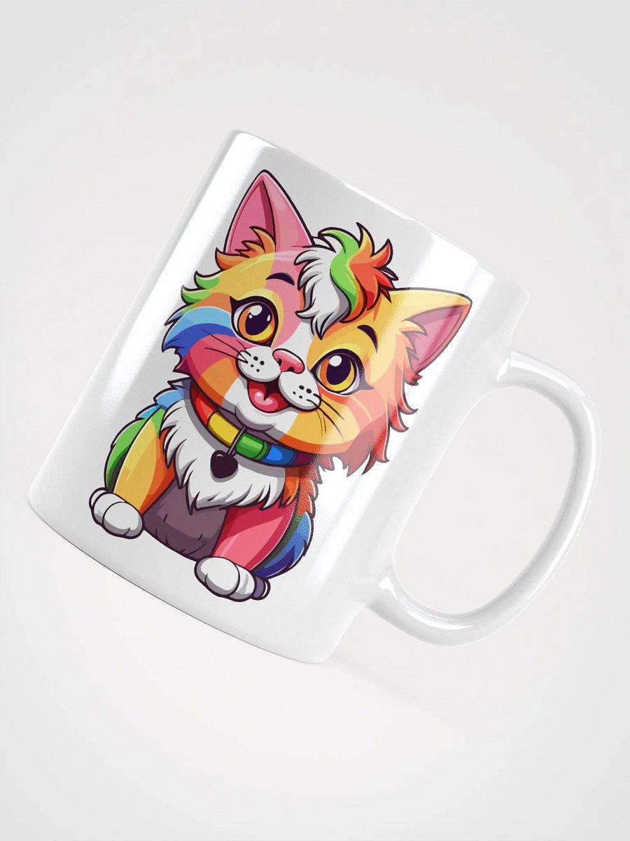 Cute Rainbow Color Cat 5 , Mug product image (7)