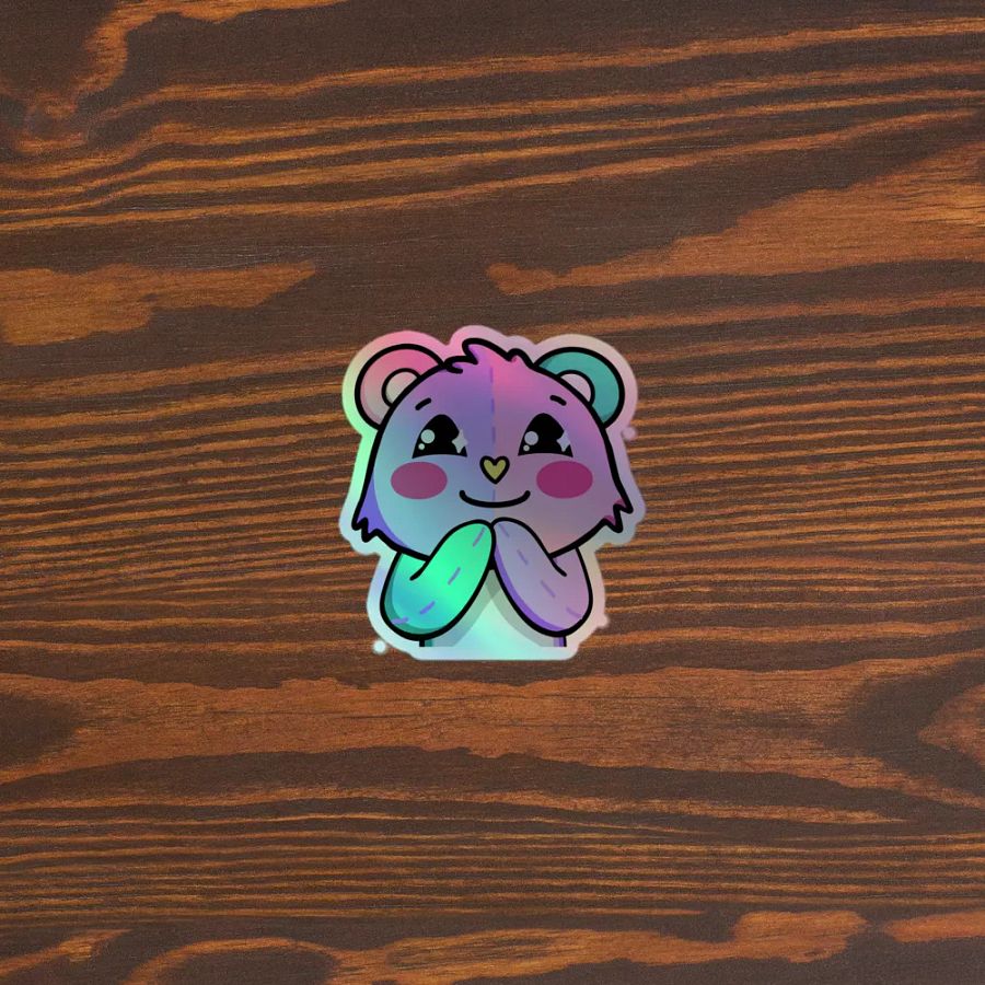 Aw - Holographic Sticker product image (3)