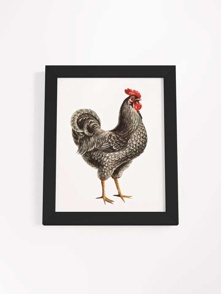 'Elegant Rooster' Framed Matte Poster product image (1)