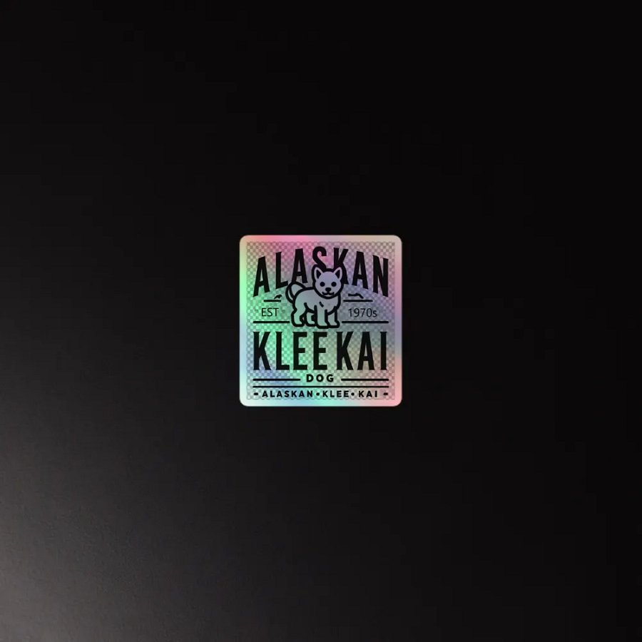 Alaskan Klee Kai Holographic Sticker product image (3)