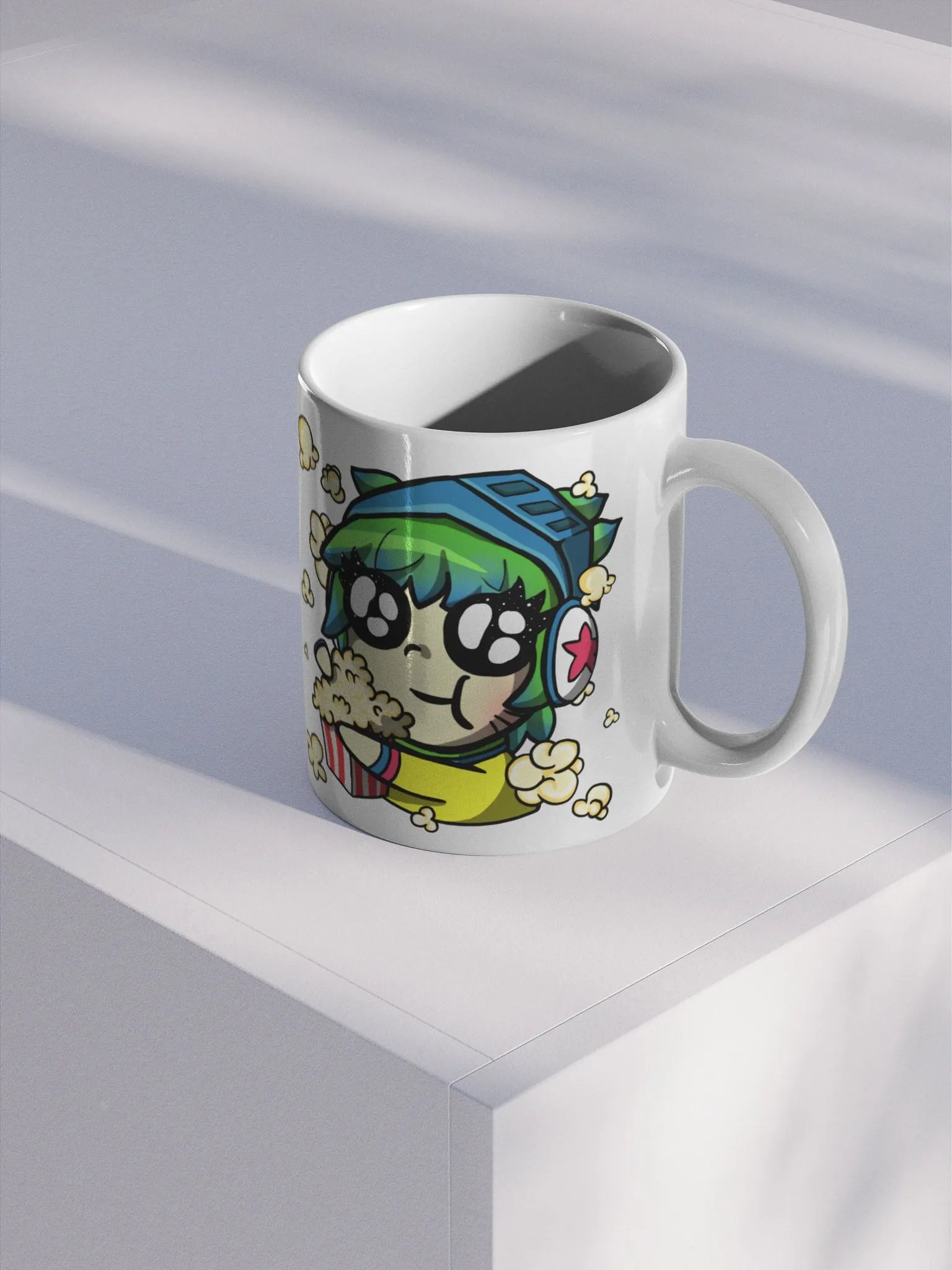DaveyxPOPCORN - White Glossy Mug product image (2)