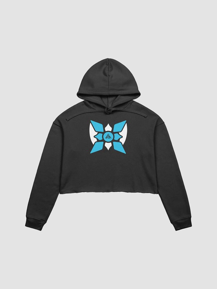 Cyber Blue Xepher Crop Hoodie product image (1)