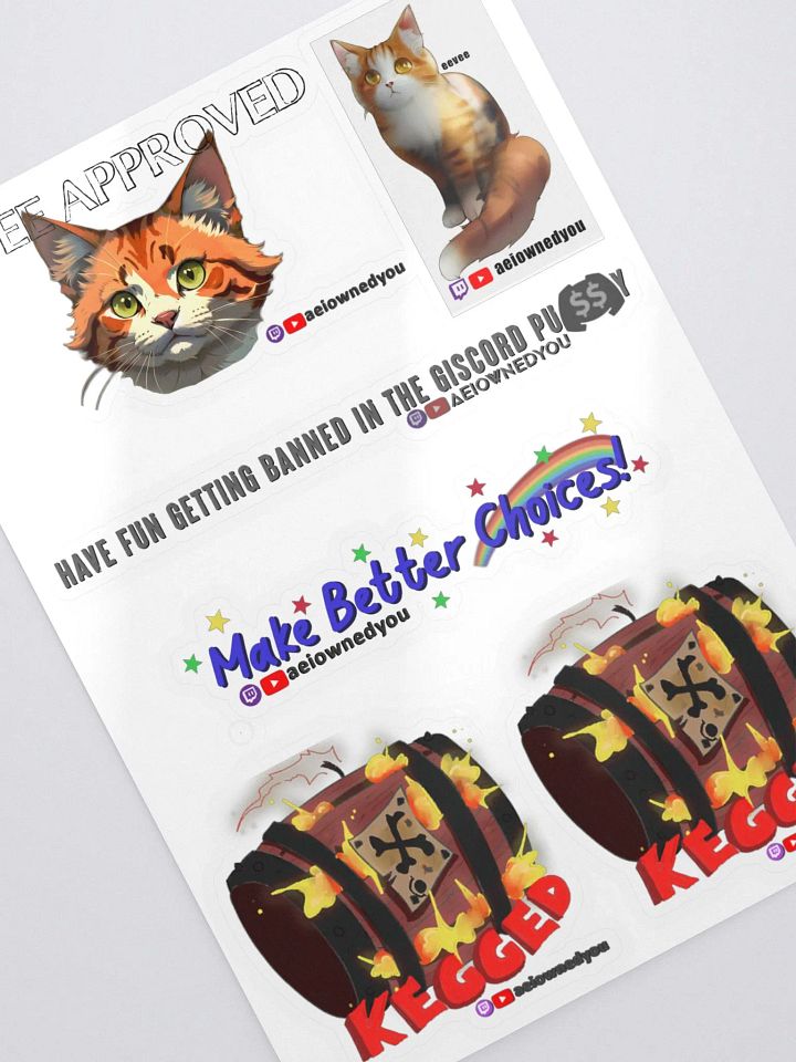aeiownedyou Sticker Sheet 1 product image (2)