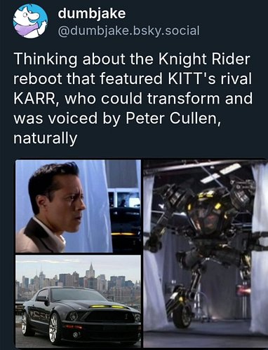 Y'all remember the Knight Rider reboot?