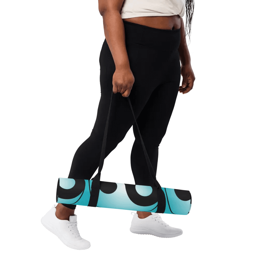 Yoga Mat - Yin-Yang Zen in Teal product image (3)