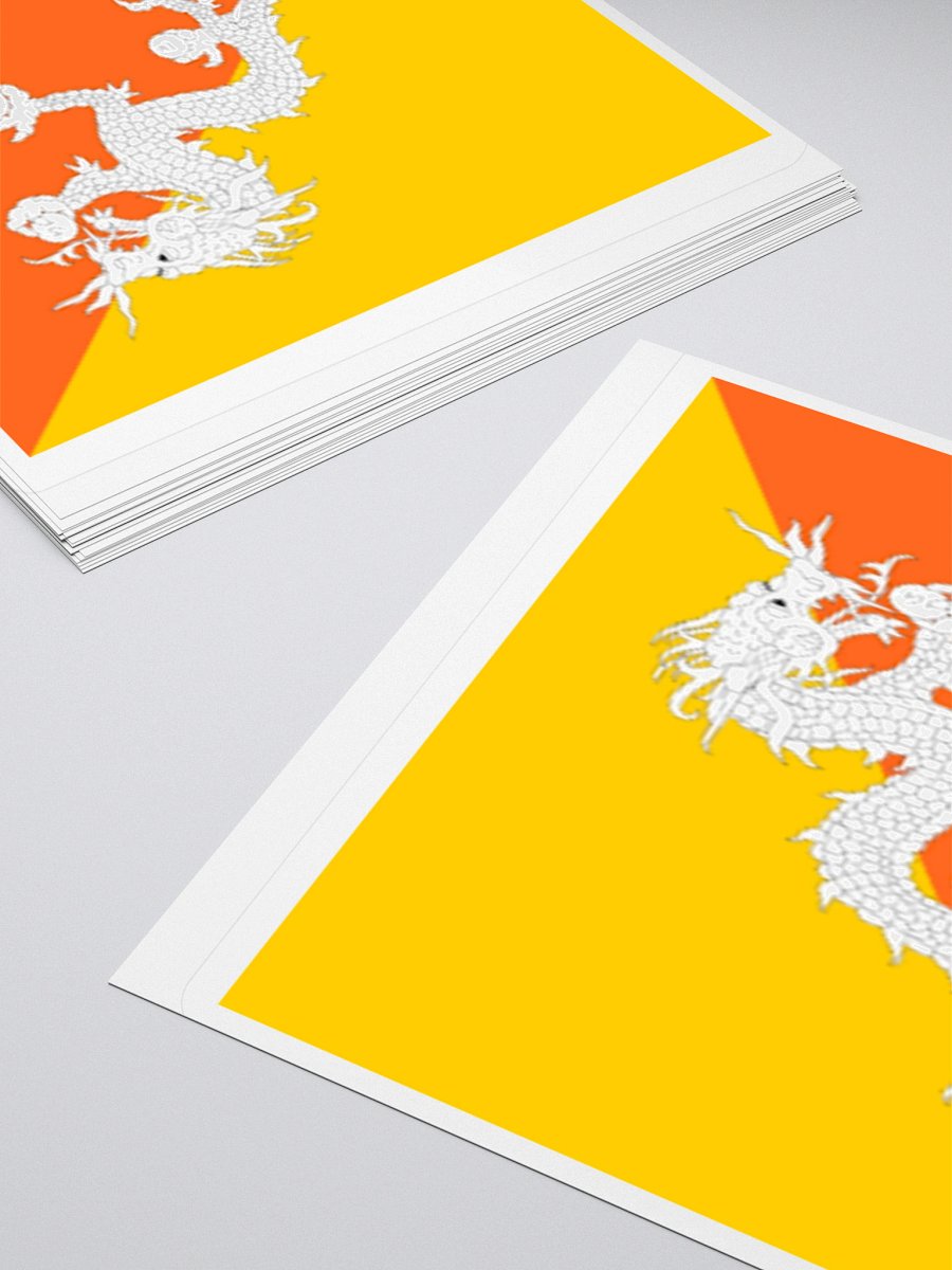 Exclusive Bhutan Flag Kiss-Cut Stickers - High-Quality Vinyl, Multiple Sizes product image (12)