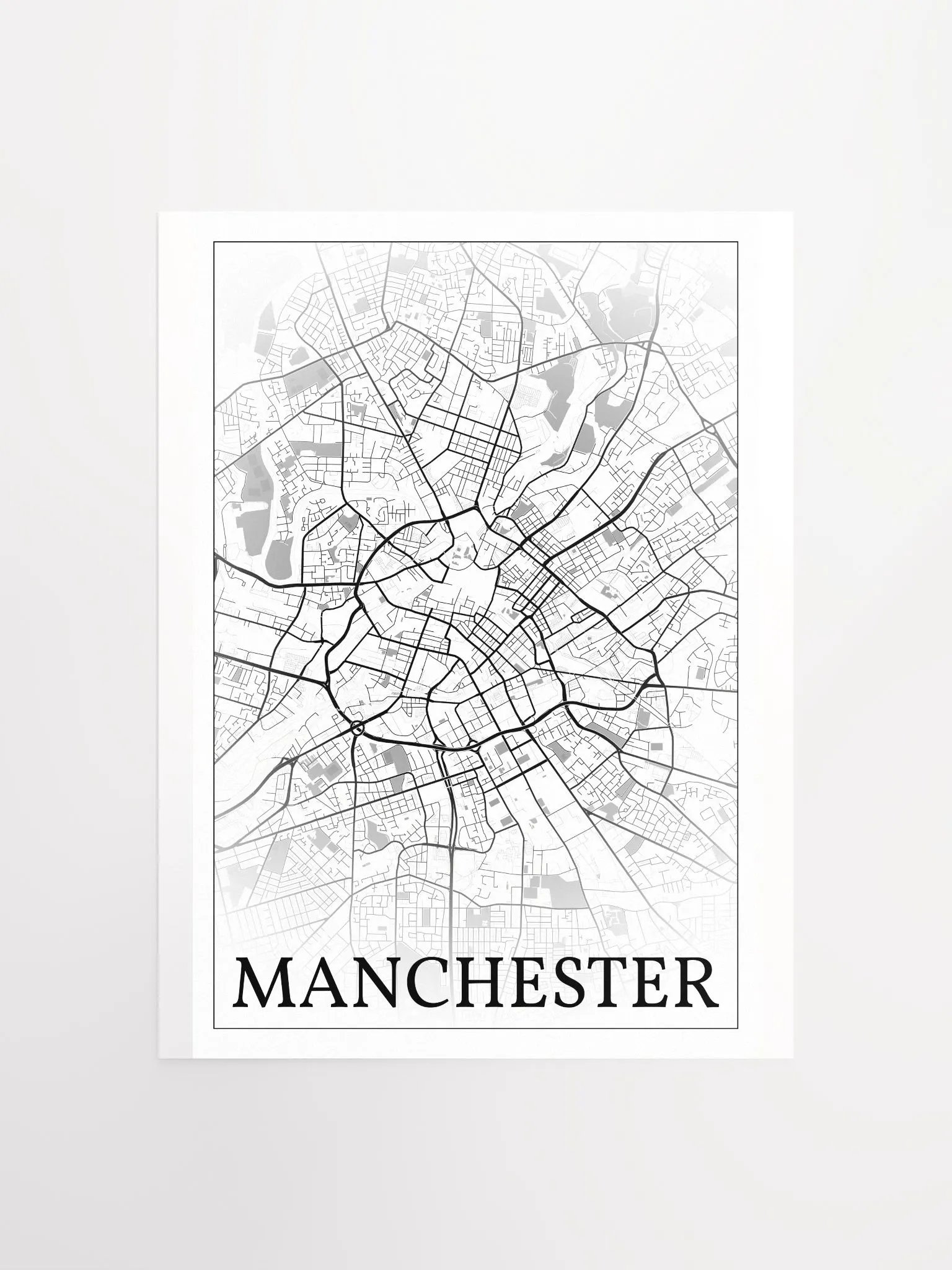 Manchester, England, city map print product image (5)