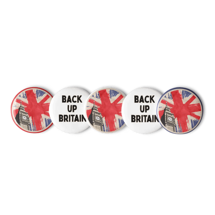 British Pride Pin Button Set product image (1)