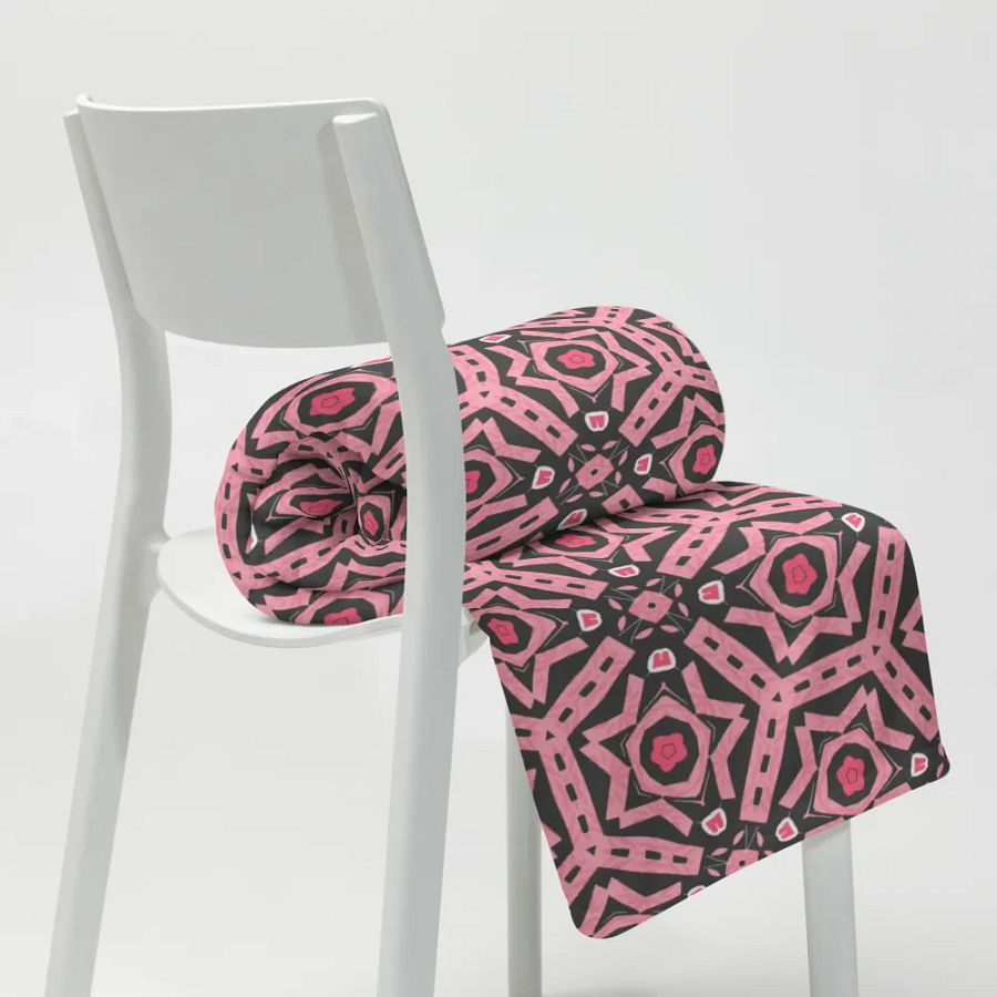 Black Red and Black Throw Blanket product image (11)