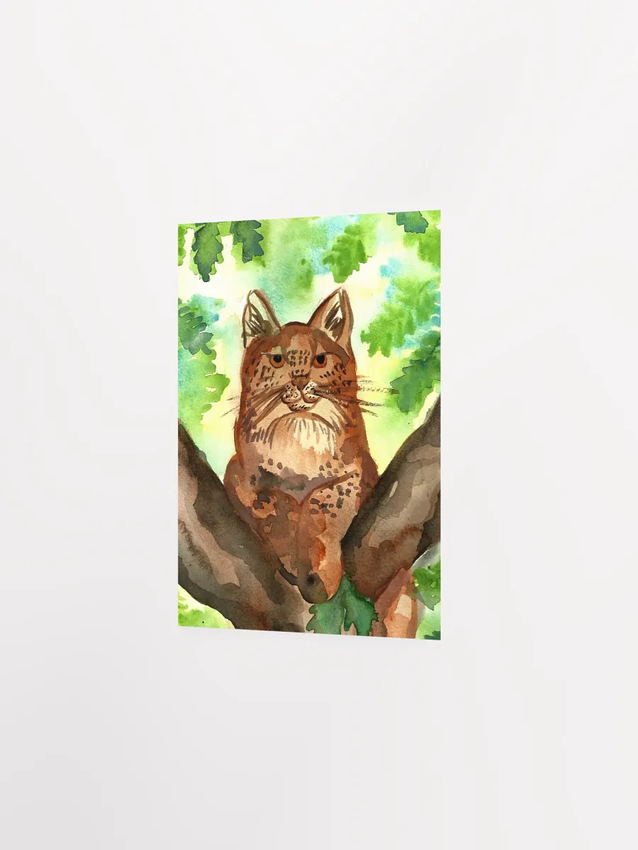 Lynx In A Tree Art Print product image (7)