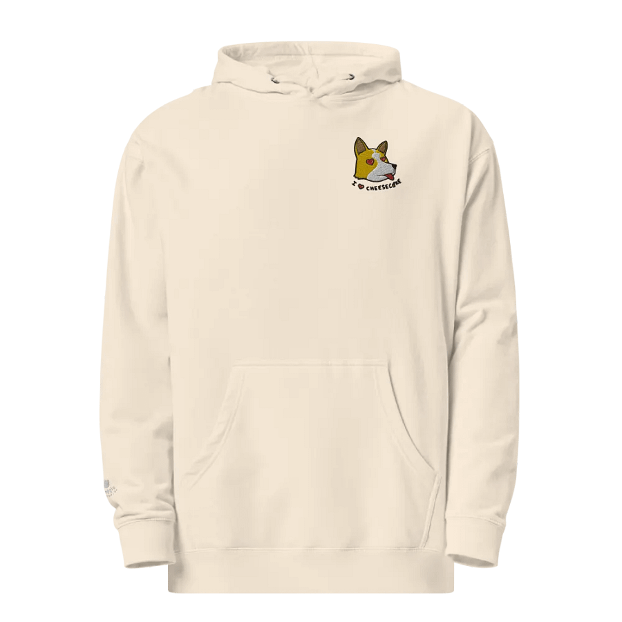 Cheesecake Embroidered Hoodie (Frog-CU Chibi Edition) product image (1)