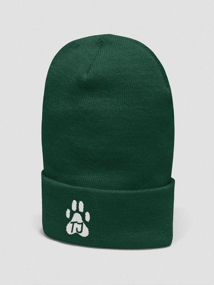 TJ Paw Cuffed Beanie 2 (white detail) product image (11)