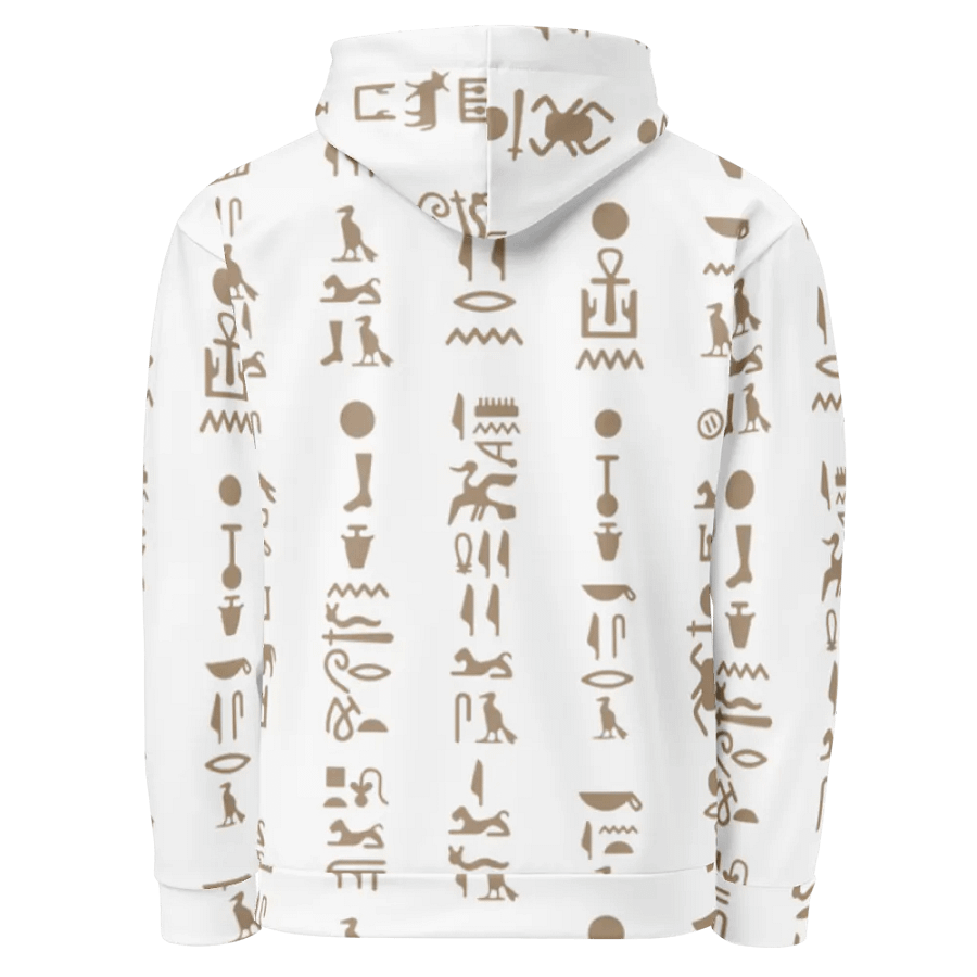 Isis White Hieroglyphs Unisex Hoodie product image (3)