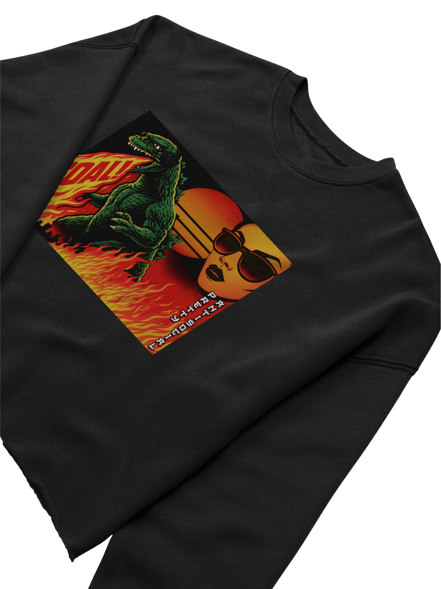 GOALZILLA x PASP Cropped Fleece Sweatshirt product image (5)