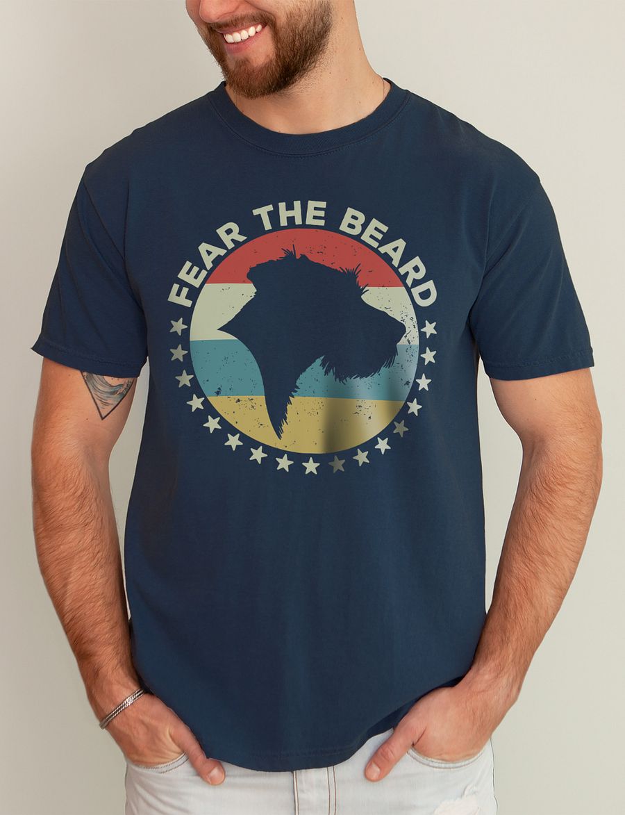 Fear the Beard T-Shirt of a German Wirehaired Pointer | Funny T-Shirt for Dog Paw-rents product image (10)