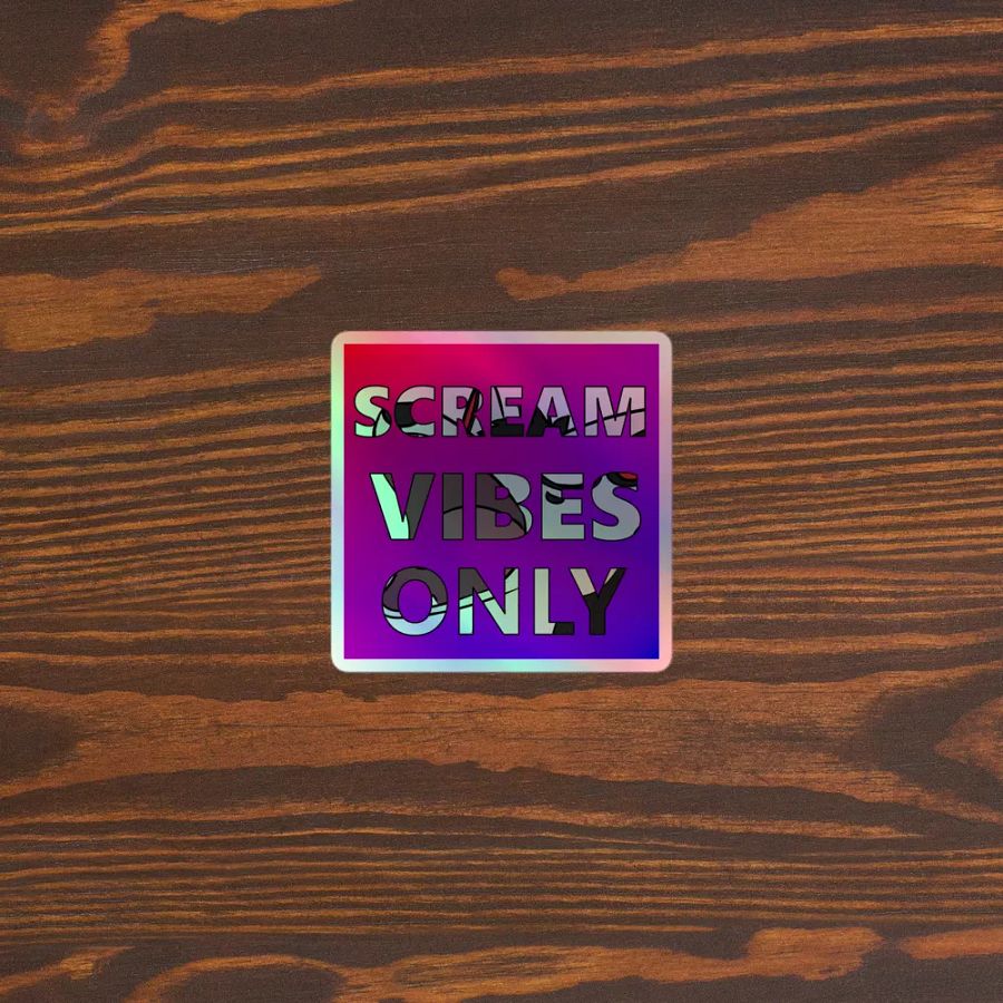 Scream Vibes Only Holo Stickers product image (3)