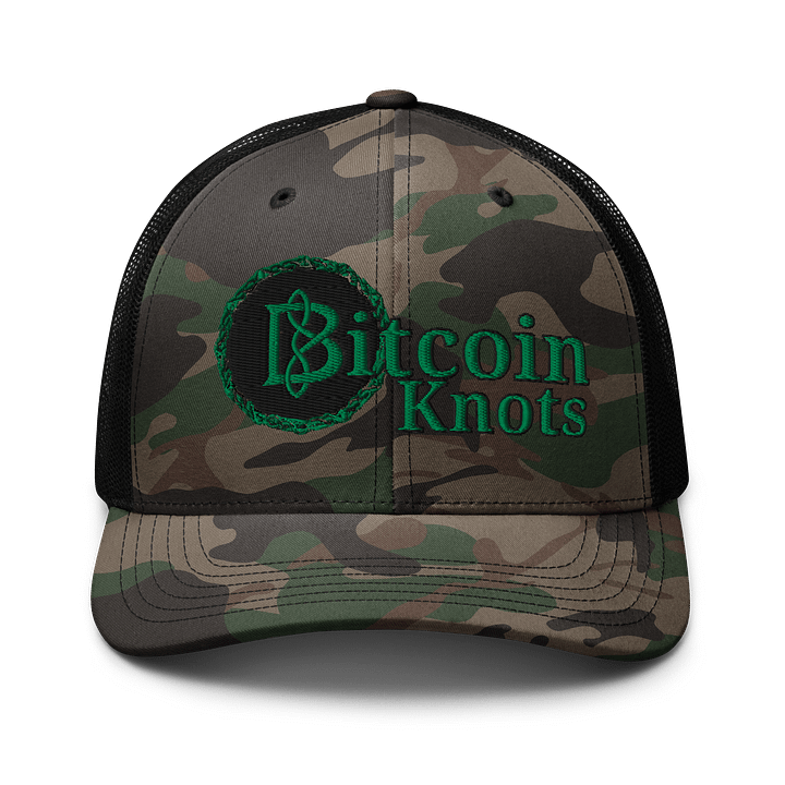 Bitcoin Knots Camo Hat product image (1)