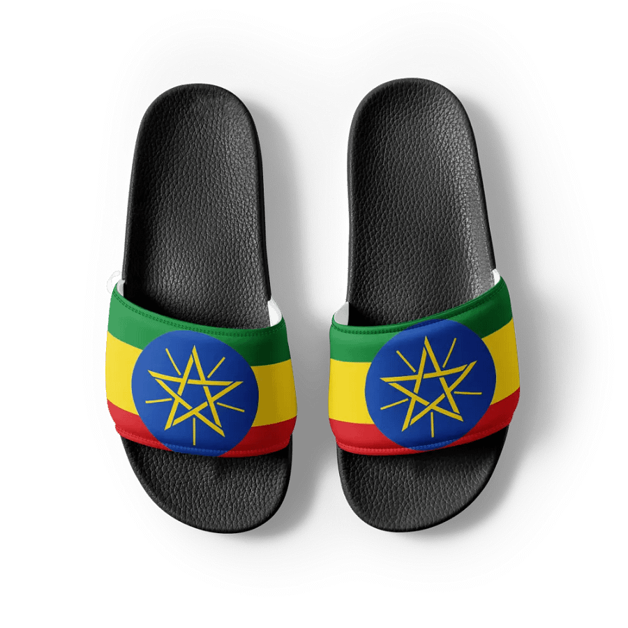 Ethiopian-Star and Stripes Women's Slides product image (5)