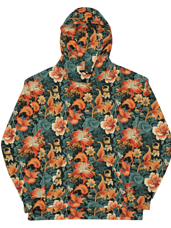Sunset Flowers | Recycled Unisex Hoodie product image (7)