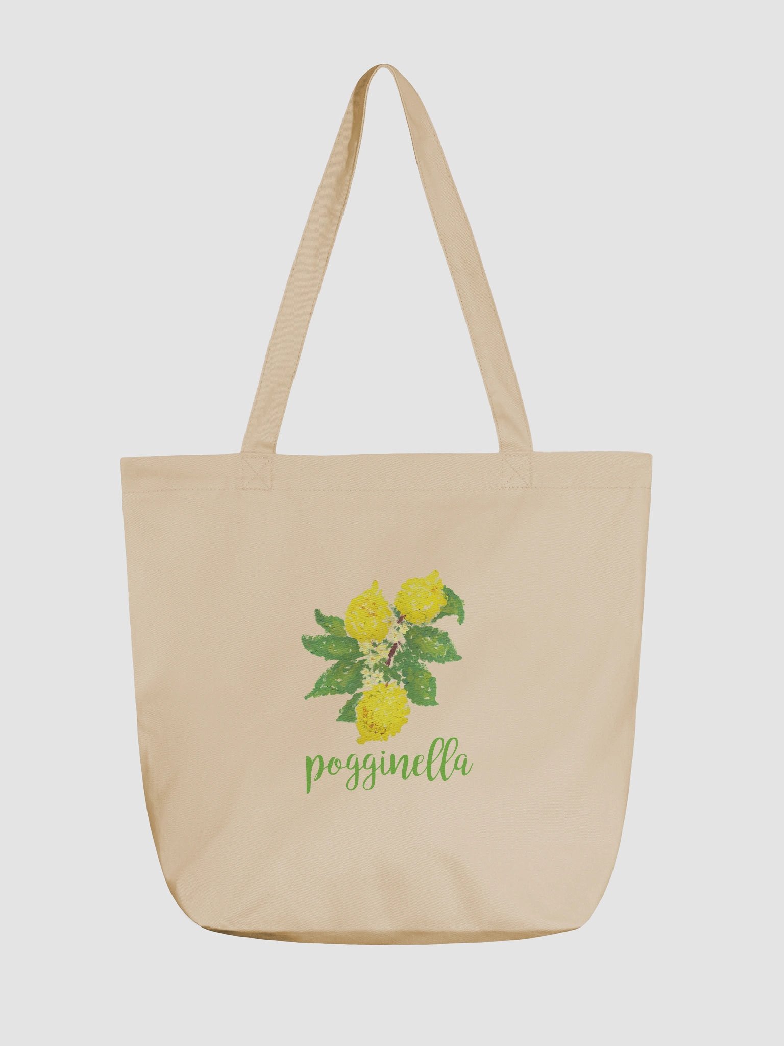 Lemon Pogginella Green Eco Tote Bag product image (1)
