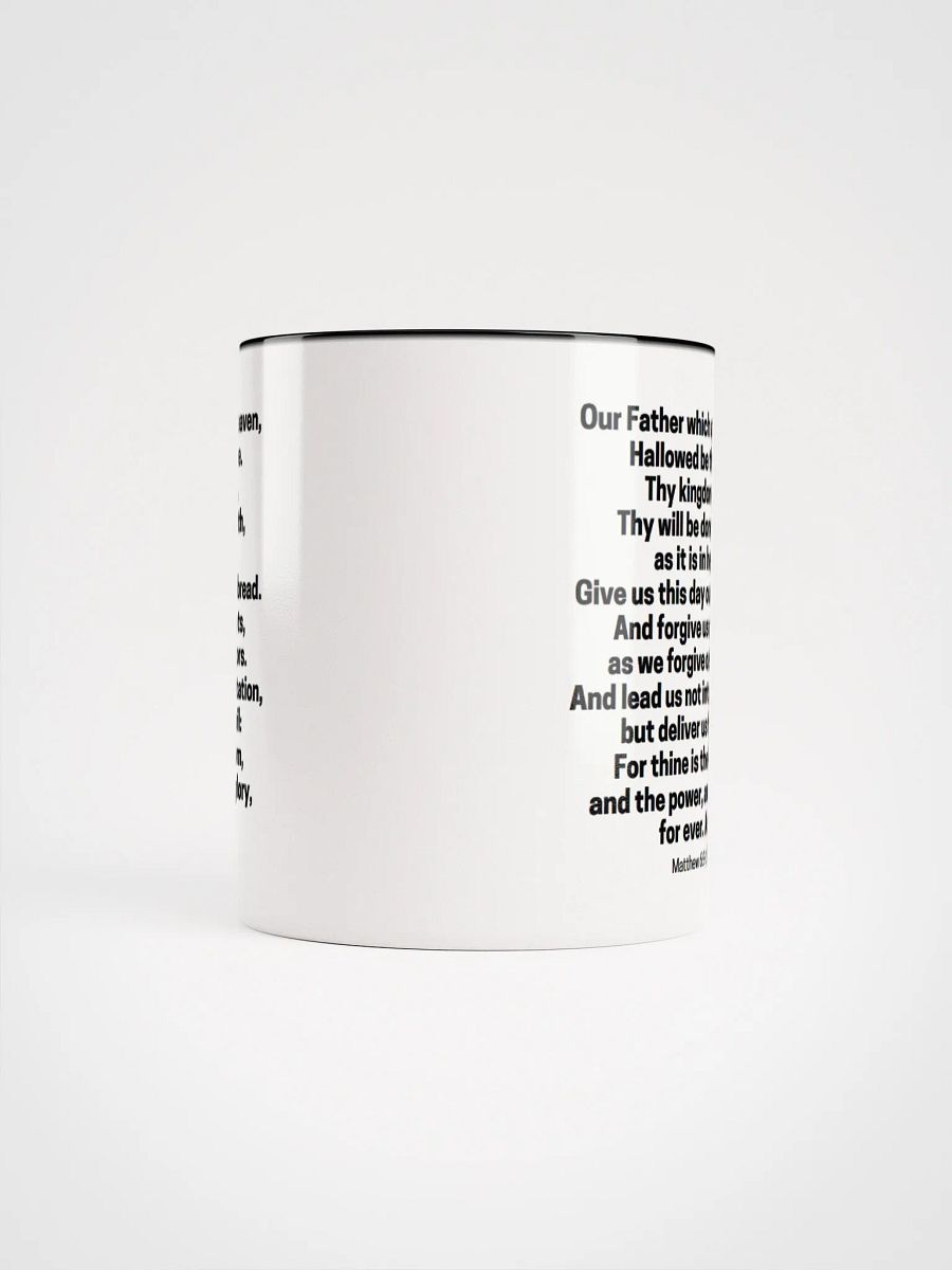 Our Father Which Art In Heaven Matthew 6:9-13 KJV Two-Tone Mug 11/15oz product image (5)