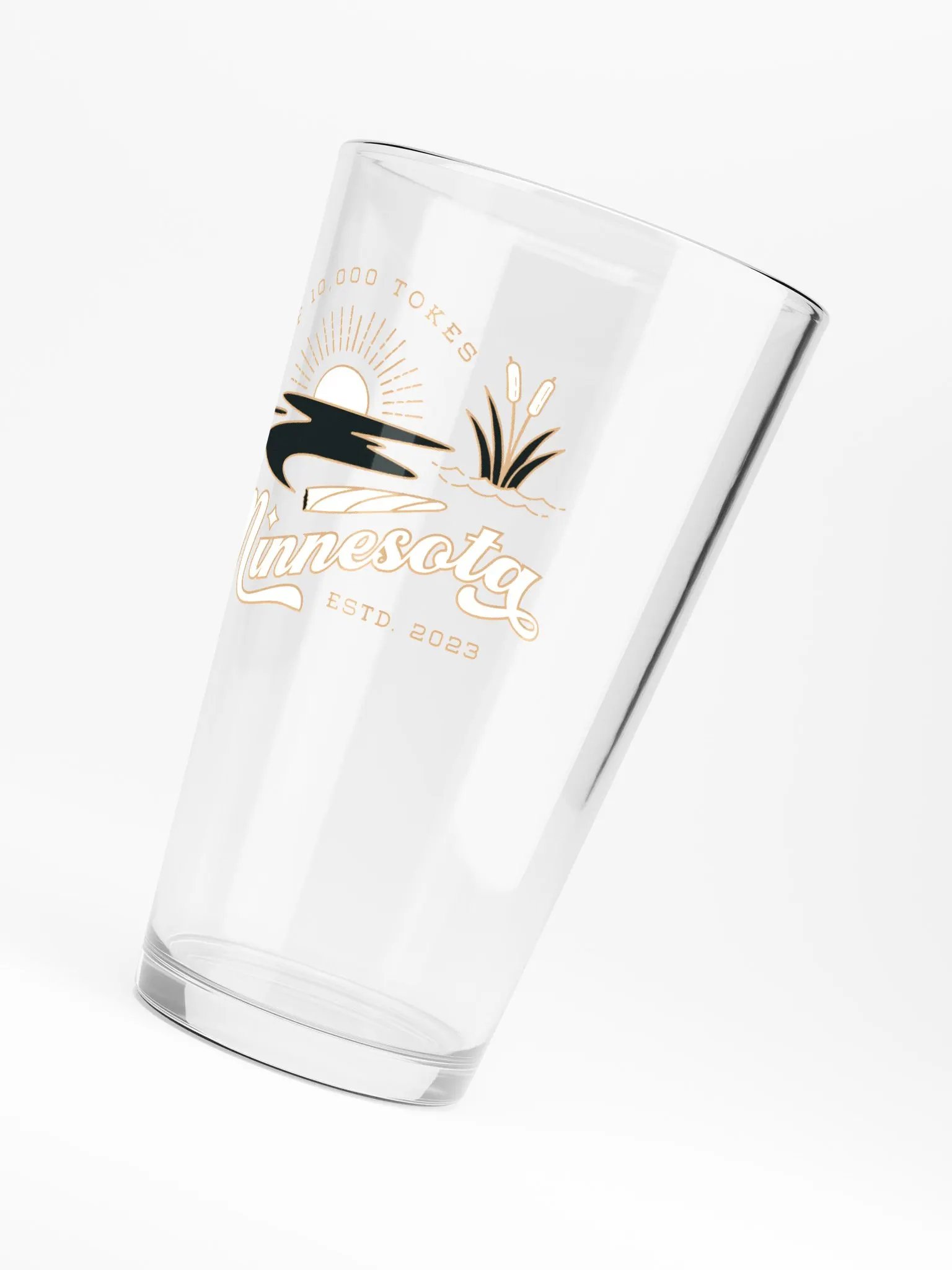 Land of 10,000 Tokes ✧ Minnesota Cannabis Lake Pint Glass product image (2)