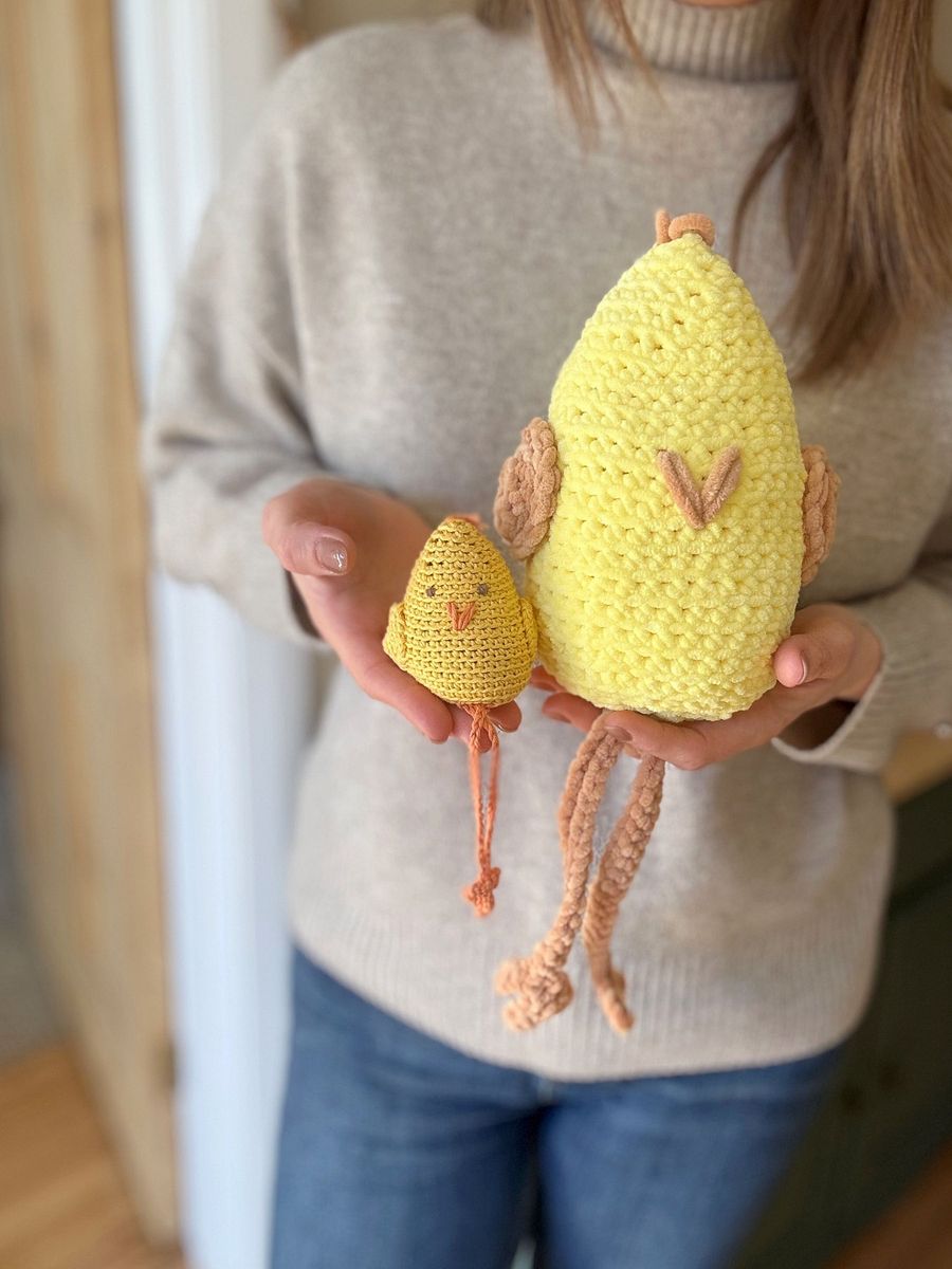 Crochet Chicken Pattern Pdf - Amigurumi Chick - Make With Any Yarn product image (11)
