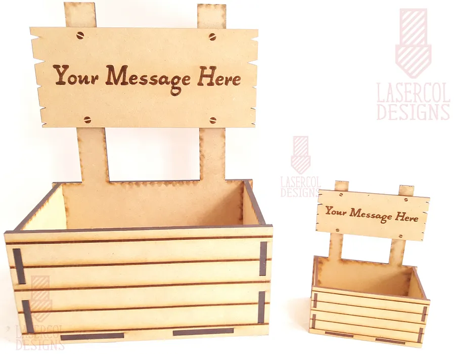 Gift Basket (Two Sizes) - Laser Cut Files product image (10)