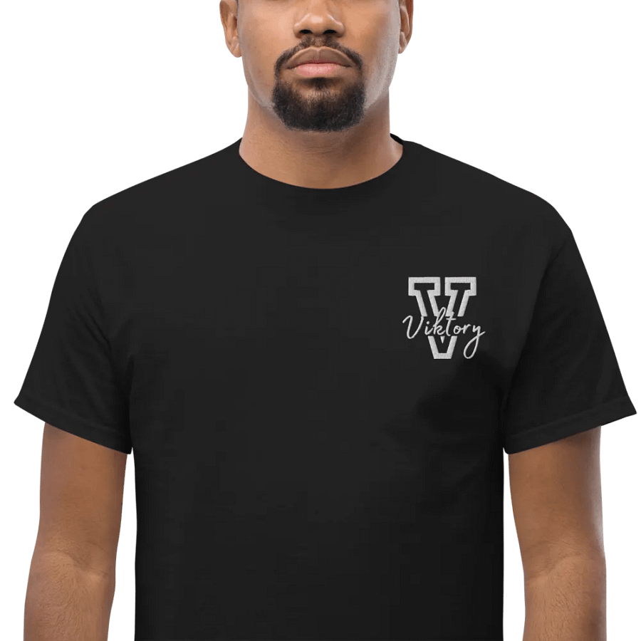 Adult Shirt Black (white logo) product image (1)