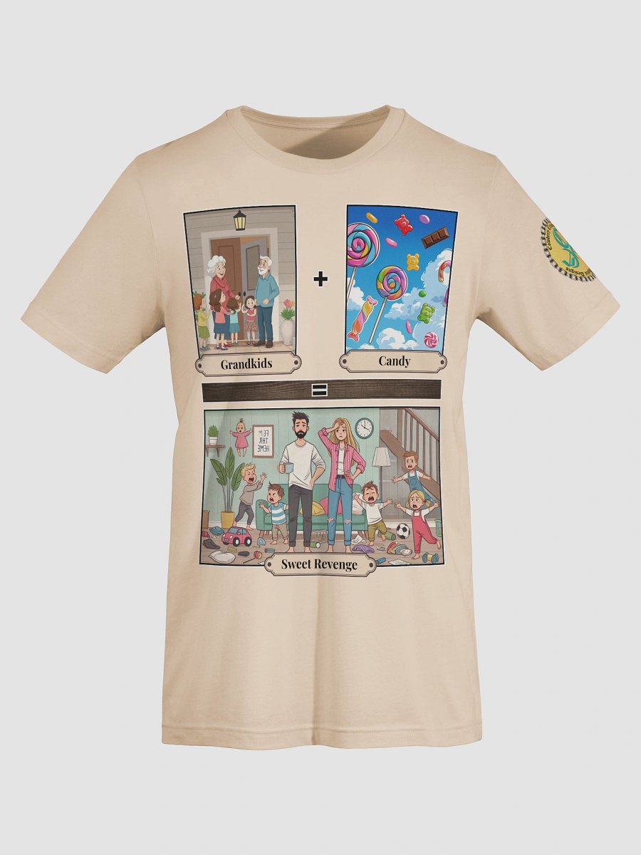 Grandkids + Candy = Sweet Revenge (Both) Bella+Canvas Supersoft T-Shirt Colors (7) product image (7)